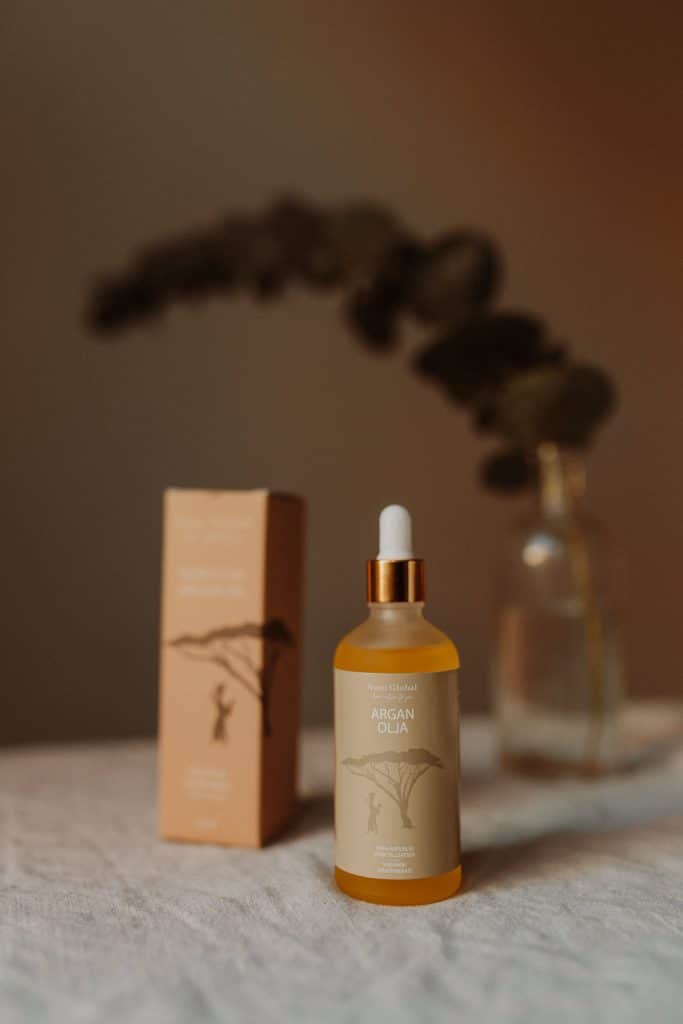 Aceite de argán con pipeta